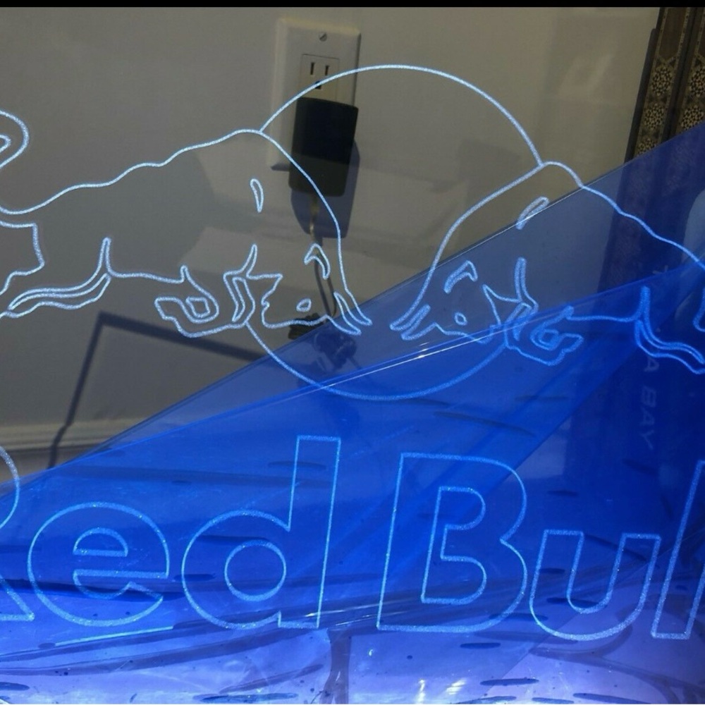 Red Bull Blue LED Display Sign - Picture 2 of 10